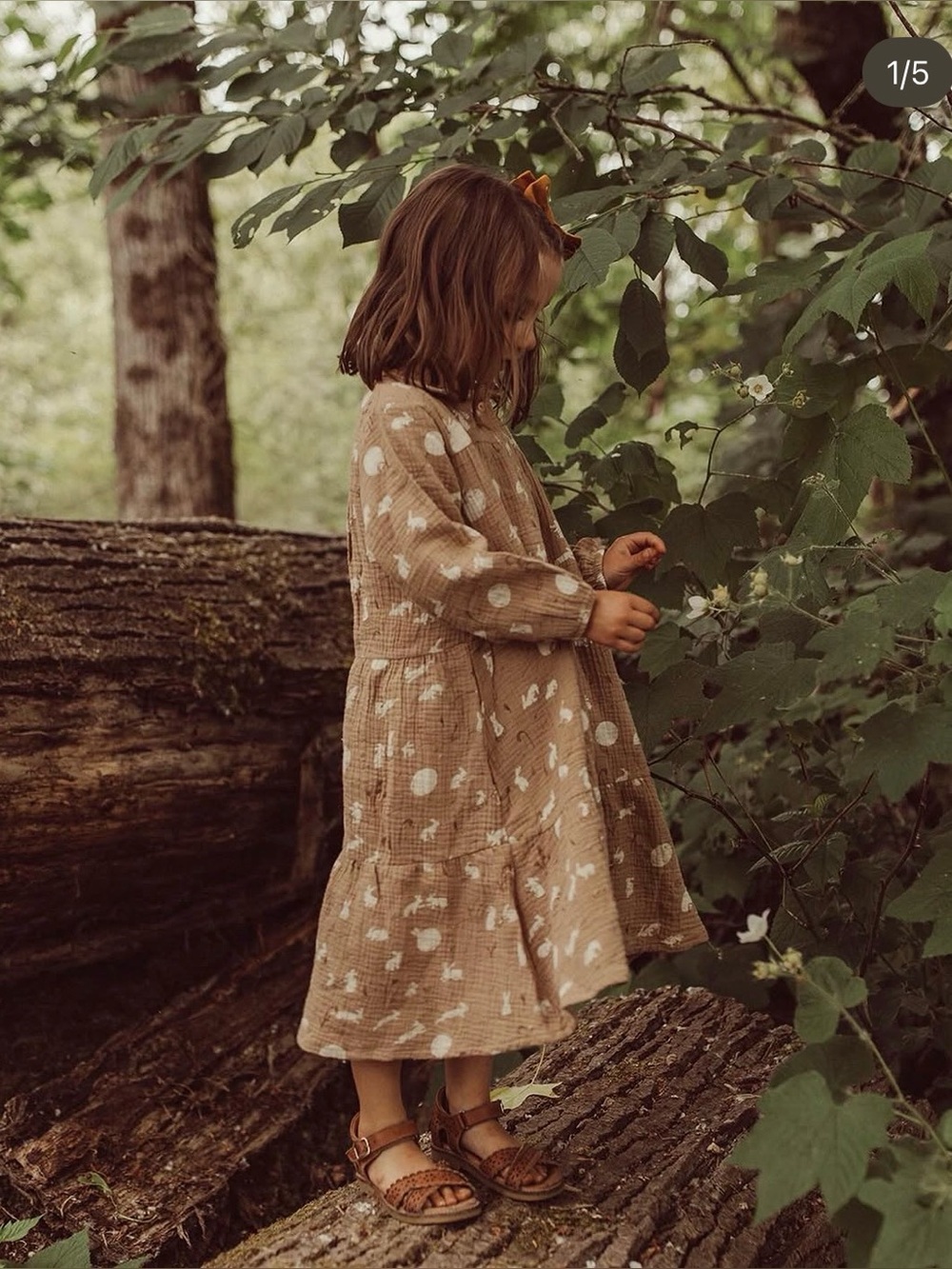 Red Caribou Bunnies Dress